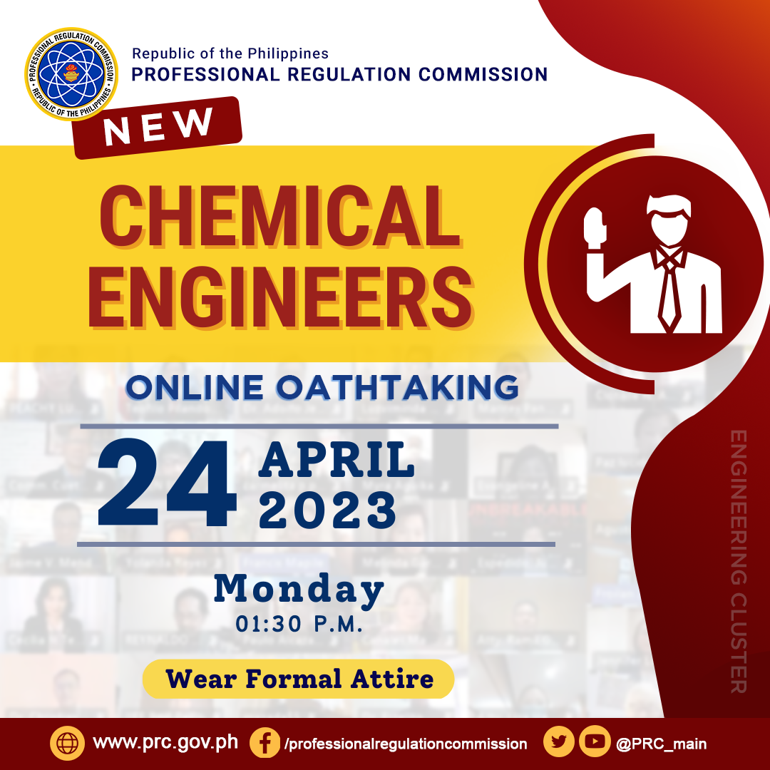 Online Oathtaking of the New Chemical Engineers Professional